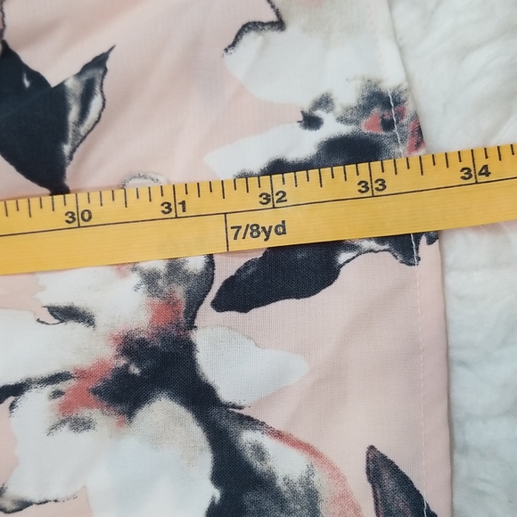 Aqua Floral Pattern Sleeveless Midi Dress. S - Picture 9 of 13